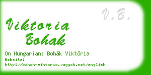 viktoria bohak business card