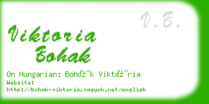 viktoria bohak business card
